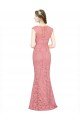 Sweetheart Mermaid Long Lace Bridesmaid Dress / Prom Dress with Wide Straps Bristol