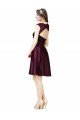 Short Knee Length Lace Cocktail Bridesmaid Dress with Square Neck Bristol