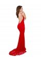 High Neck Long Formal Lace Bridesmaid Dress / Prom Dress with Open Back Straps Bristol