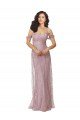 Sweetheart Chantilly Lace Bridesmaid Dress with Off the Shoulder Sleeves Bristol