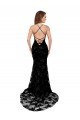 Formal High Neckline Lace Open Back Bridesmaid Dress / Prom Dress with High Slit Bristol