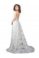 Plunging V-Neckline Wedding Dress with Slit Bristol