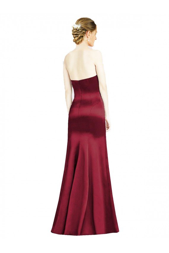 Sweetheart Neckline Bridemaid Dress with Hips Seamed Detail Bristol