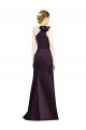 Full Length One Shoulder Satin Bridesmaid Dress with Bow Shoulder Detail Bristol