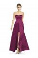 Full Length Strapless Long Satin Bridesmaid Dress with Sweetheart Neckline Bristol