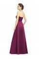 Full Length Strapless Long Satin Bridesmaid Dress with Sweetheart Neckline Bristol