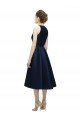 Halter Neck Short Tea Length Sleeveless Satin Bridesmaid Dress Bristol