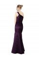 Long Ruched Neckline One Shoulder Satin Bridesmaid Dress / Prom Dress Bristol
