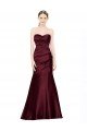 Mermaid Sweetheart Soft Formal Satin Bridesmaid Dress / Prom Dress with Pleats Bristol