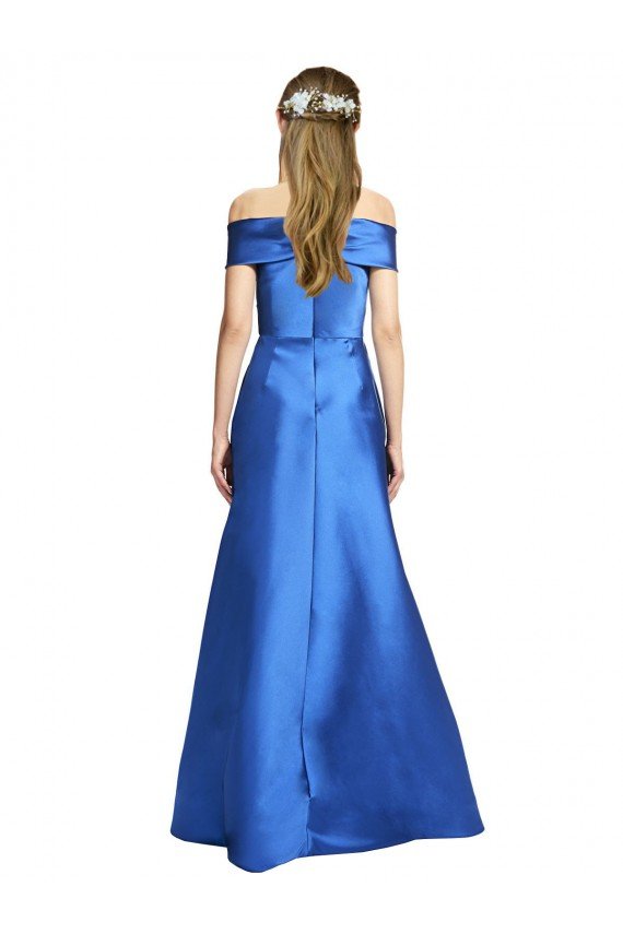 Sleeveless Off the Shoulder Ball Gown Formal Satin Bridesmaid Dress / Prom Dress Bristol