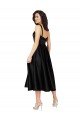 Short Cocktail Length Square Neck Satin Bridesmaid Dress / Prom Dress with Beading Bristol