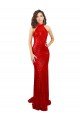 Halter High Neck Mermaid Open Back Formal Sequin Bridesmaid Dress / Prom Dress Bristol