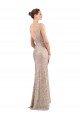 Faux Surplice V-Neck Slim Formal Sparkling Sequin Bridesmaid Dress / Prom Dress Bristol