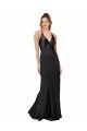 Cowl Back V-Neck Formal Silky Satin Bridesmaid Dress / Prom Dress Bristol