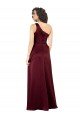One Shoulder Formal Silky Satin Bridesmaid Dress / Prom Dress with Subtle Pleats Bristol