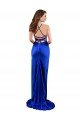 Open Back Cowl Neck Long Formal Silky Satin Bridesmaid Dress / Prom Dress Bristol