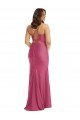Cowl-Neck Open Tie-Back Formal Silky Satin Mermaid Bridesmaid Dress / Prom Dress with Frong Slit Bristol