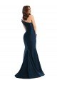 Bias-Cuff One Shoulder Formal Silky Satin Mermaid Bridesmaid Dress / Prom Dress with Side Slit Bristol