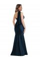 Scarf Neck One Shoulder Formal Silky Satin Mermaid Bridesmaid Dress / Prom Dress with Front Slit Bristol
