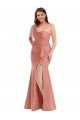 Cascade Ruffle One Shoulder Bustier Formal Silky Satin Mermaid Bridesmaid Dress / Prom Dress Bristol