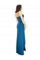 Full Length Bustier Style Long Formal Silky Satin Bridesmaid Dress / Prom Dress with Low Back Bristol