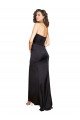 Full Length One Shoulder Ruffled Long Formal Silky Satin Bridesmaid Dress / Prom Dress with High Slit Bristol