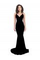 Fishtail Shaped V-Neck Open Back Formal Spandex Bridesmaid Dress / Prom Dress Bristol