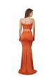 Strapless Bandeau Bodice Long Formal Spandex Bridesmaid Dress / Prom Dress Bristol