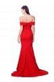 Criss Cross Full Length Long Formal Crepe Bridesmaid Dress / Prom Dress with Side Split Bristol