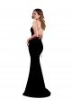 High Neck Low Criss Cross Back Formal Crepe Bridesmaid Dress / Prom Dress Bristol