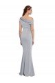 Off the Shoulder Asymmetrical Mermaid Formal Crepe Bridesmaid Dress / Prom Dress Bristol