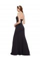 Strapless Bodycon Long Formal Crepe Bridesmaid Dress / Prom Dress with High Slit Bristol