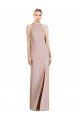 High Neck Cutout Halter Trumpet Bridesmaid Dress Bristol