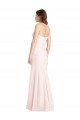 Strapless Crepe Trumpet Bridesmaid Dress / Prom Dress with Front Slit Bristol