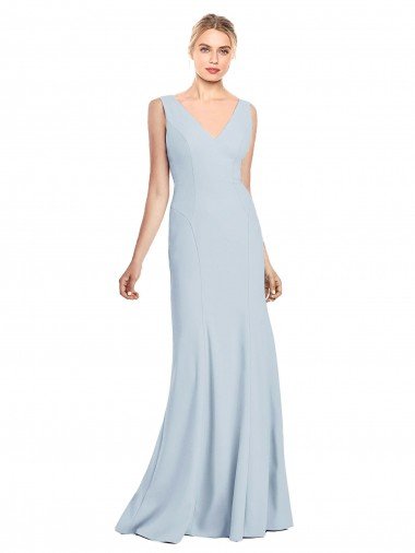 Sleeveless Seamed Bodice Trumpet Bridesmaid Dress / Prom Dress Bristol