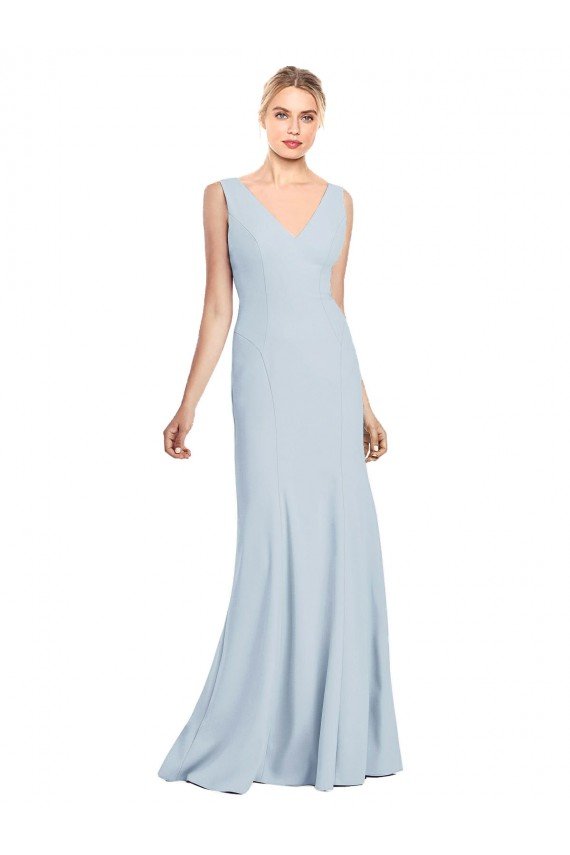 Sleeveless Seamed Bodice Trumpet Bridesmaid Dress / Prom Dress Bristol
