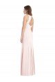 Diamond Cutout Back Trumpet Bridesmaid Dress / Prom Dress with Front Slit Bristol
