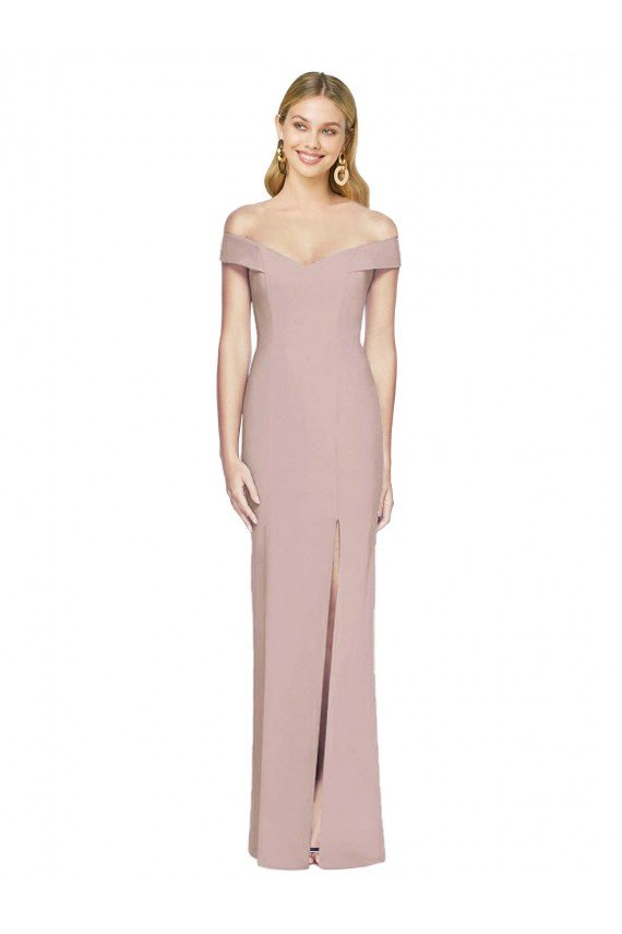 Off the Shoulder Criss Cross Back Trumpet Bridesmaid Dress / Prom Dress Bristol