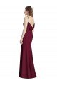 Open Cowl Back Bateau Neck Trumpet Bridesmaid Dress Bristol