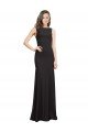 Sleeveless Bateau Neckline Crepe Bridesmaid Dress / Prom Dress with Twist Back Bristol