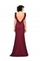 Crepe Slip Bridesmaid Dress / Prom Dress with Ruffled Straps Bristol