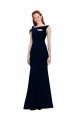 Sleeveless Formal Crepe Mermaid Bridesmaid Dress / Prom Dress with Side Slit Bristol