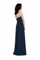 Criss Cross Back Crepe Halter Bridesmaid Dress with Pockets Bristol