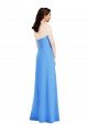 Strapless Pleated Skirt Crepe Bridesmaid Dress / Prom Dress with Pockets Bristol