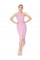 Halter Neck Short Knee Length Formal Crepe Mermaid Bridesmaid Dress / Cocktail Prom Dress Bristol