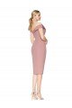 Cocktail Knee Length Off the Shoulder Sweetheart Formal Crepe Bridesmaid Dress / Prom Dress Bristol