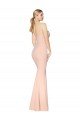 Sweetheart Shirred Neck Long Floor Length Formal Crepe Bridesmaid Dress / Prom Dress Bristol