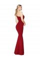 One Shoulder Long High Neck Sleeveless Mermaid Formal Crepe Bridesmaid Dress / Prom Dress Bristol