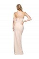 Full Length Low Back Strapless Formal Crepe Bridesmaid Dress / Prom Dress with Thigh High Side Split Bristol