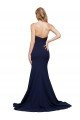 Fit and Flare Sweetheart Long Formal Crepe Bridesmaid Dress / Prom Dress with Sweep Train Bristol